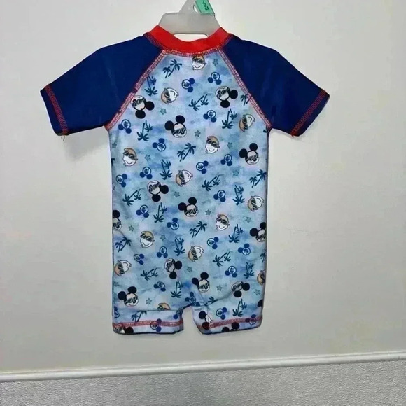 NWOT! Boy's Disney Swimsuit 6-9 Months / Blue & Red / 1 piece / UPF 50+ - Picture 5 of 5